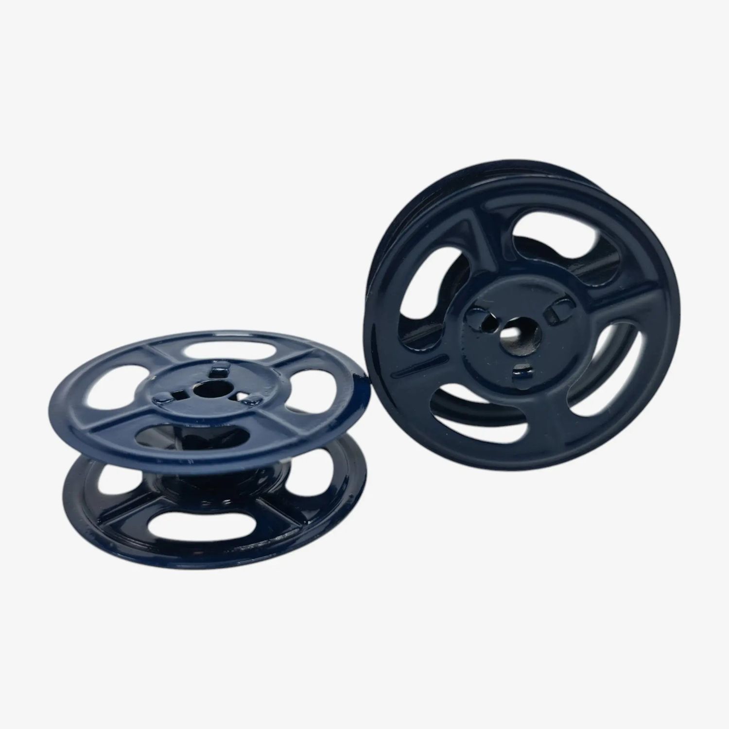 Navy Blue Metal Universal Ribbon Spools for Typewriters