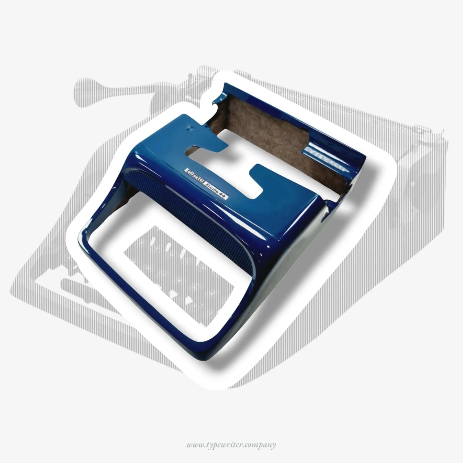 Olivetti Studio 44 chassis professionally painted in navy blue