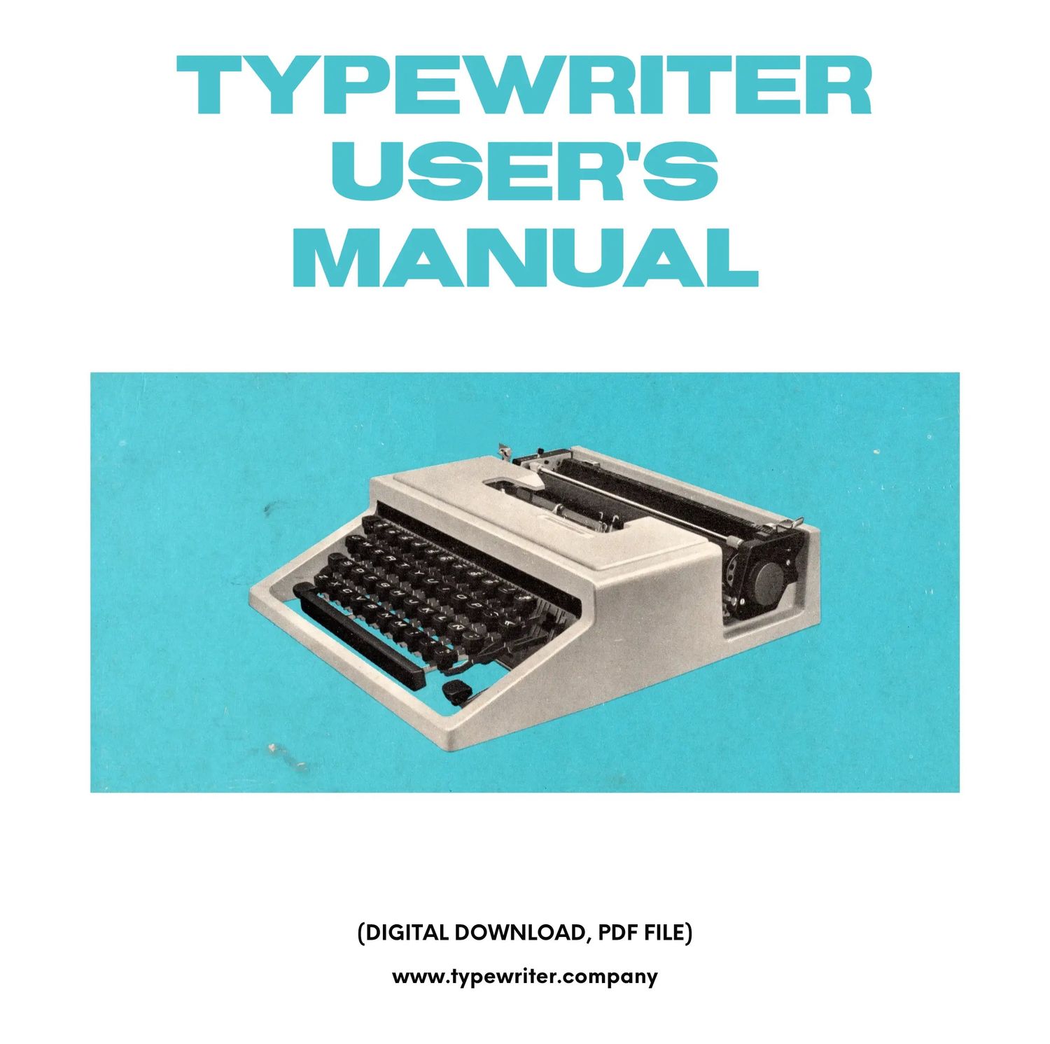 Instruction Manual for Vintage Typewriter Olivetti Dora PDF in Spanish