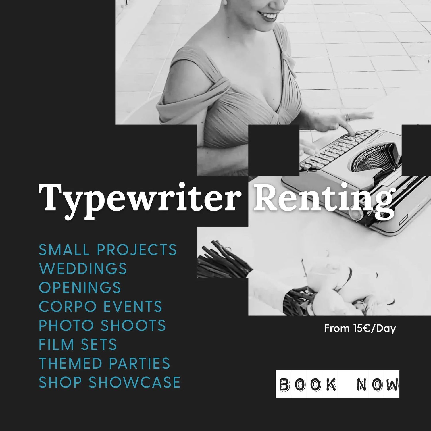 Vintage and Antique Typewriter Rental Services