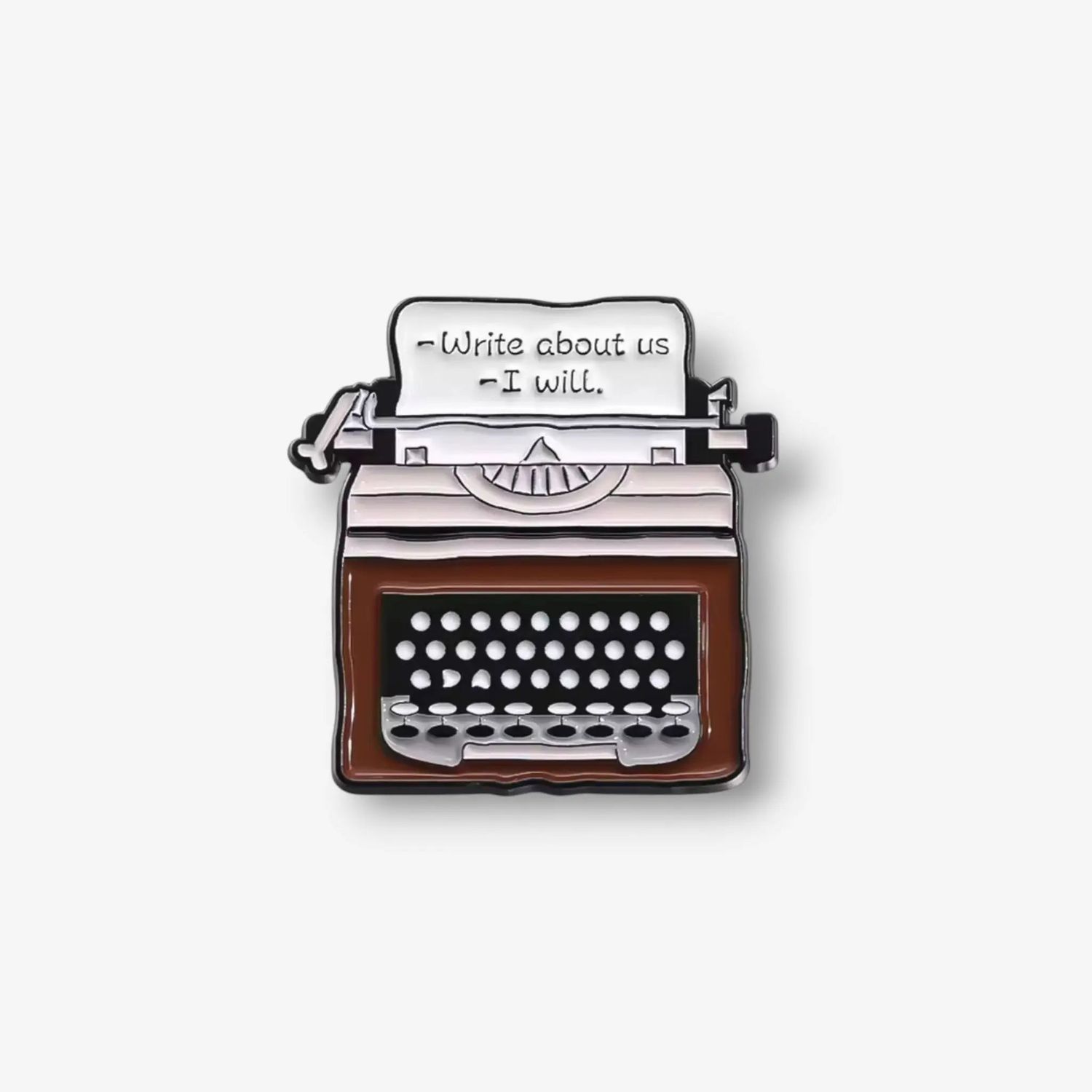 Vintage Typewriter Enamel Pin - Gift for Writer -  Souvenir - Typewriter Pins