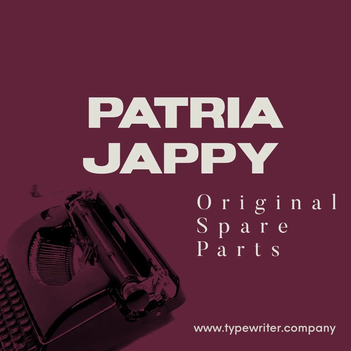 Patria Jappy Typewriter Parts