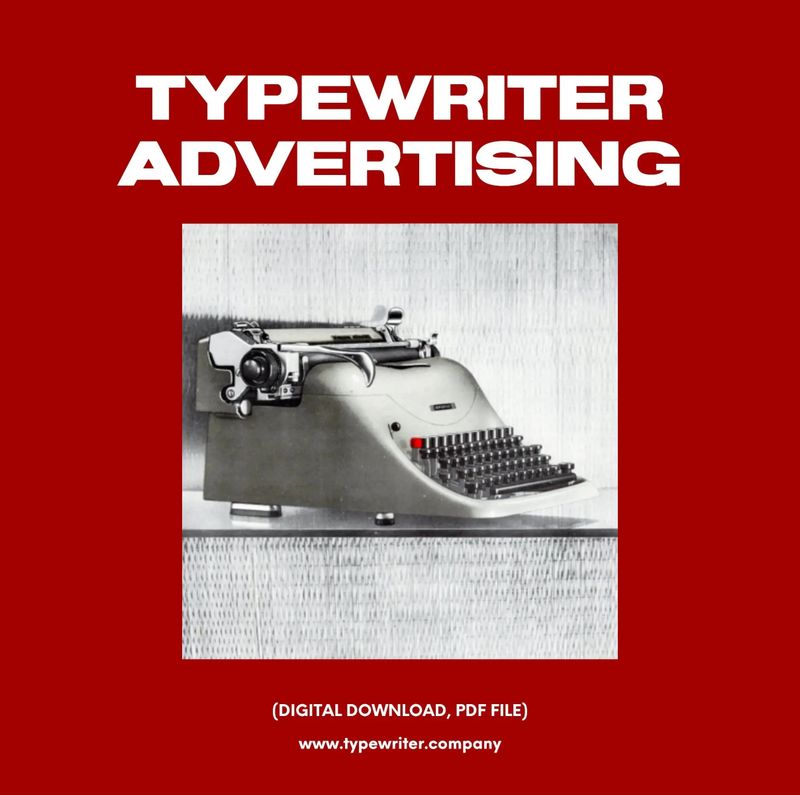 Original Vintage Ad for Typewriter Lexicon 80, PDF File