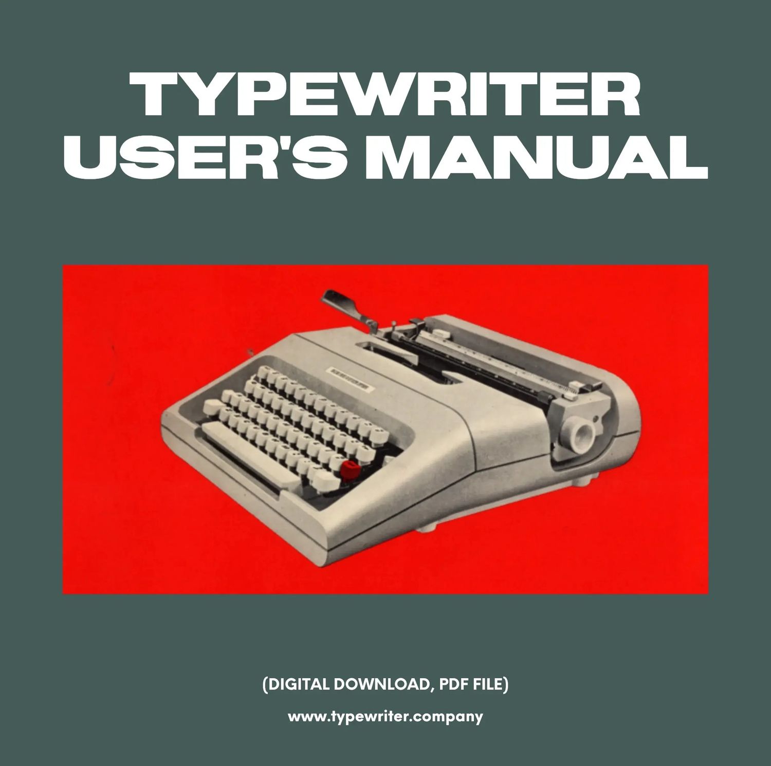 Instruction Manual for Vintage Typewriter Olivetti Lettera 35, PDF in Spanish