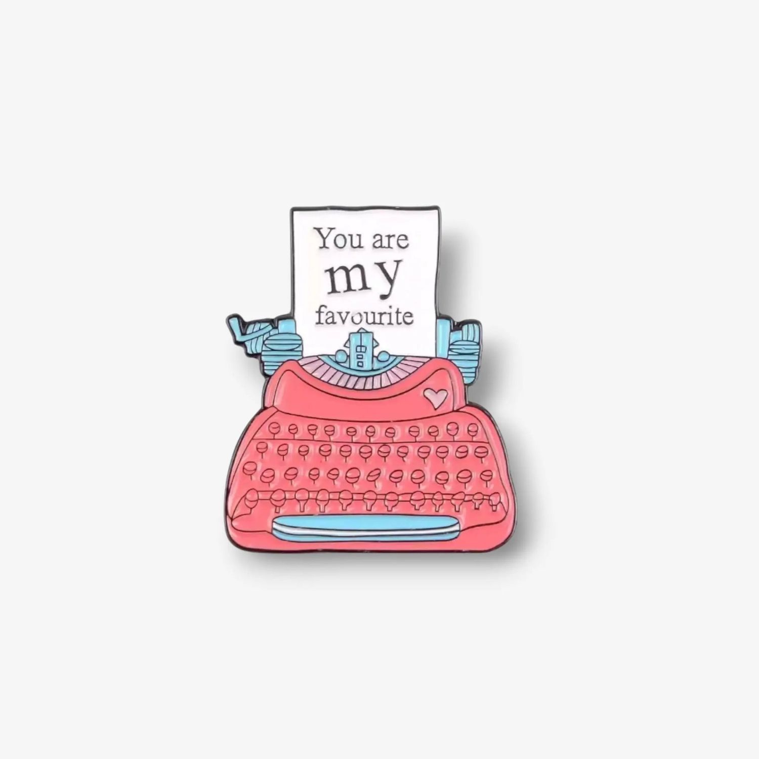 Vintage Typewriter Enamel Pin - Gift for Writer -  Souvenir - Typewriter Pin