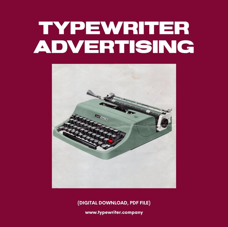 Original Vintage Ad for Typewriter Olivetti Lettera 32, PDF in Spanish
