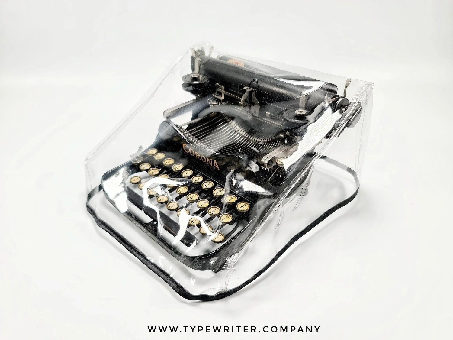 XS Typewriter Dust Cover for Corona 3 Folding, Corona Special, Transparent