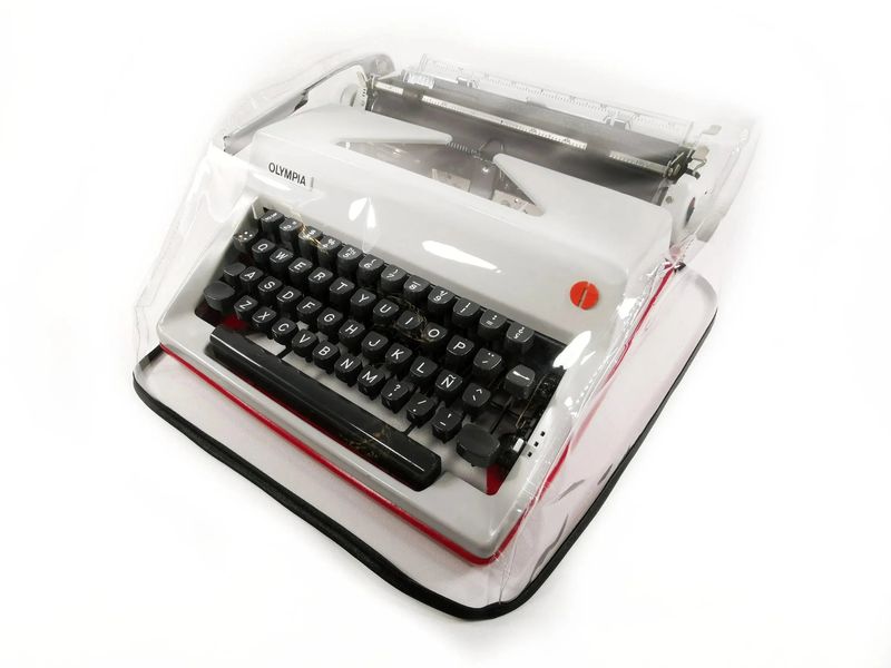 MEDIUM Typewriter Dust Cover for Olympia SM, Monica, Transparent