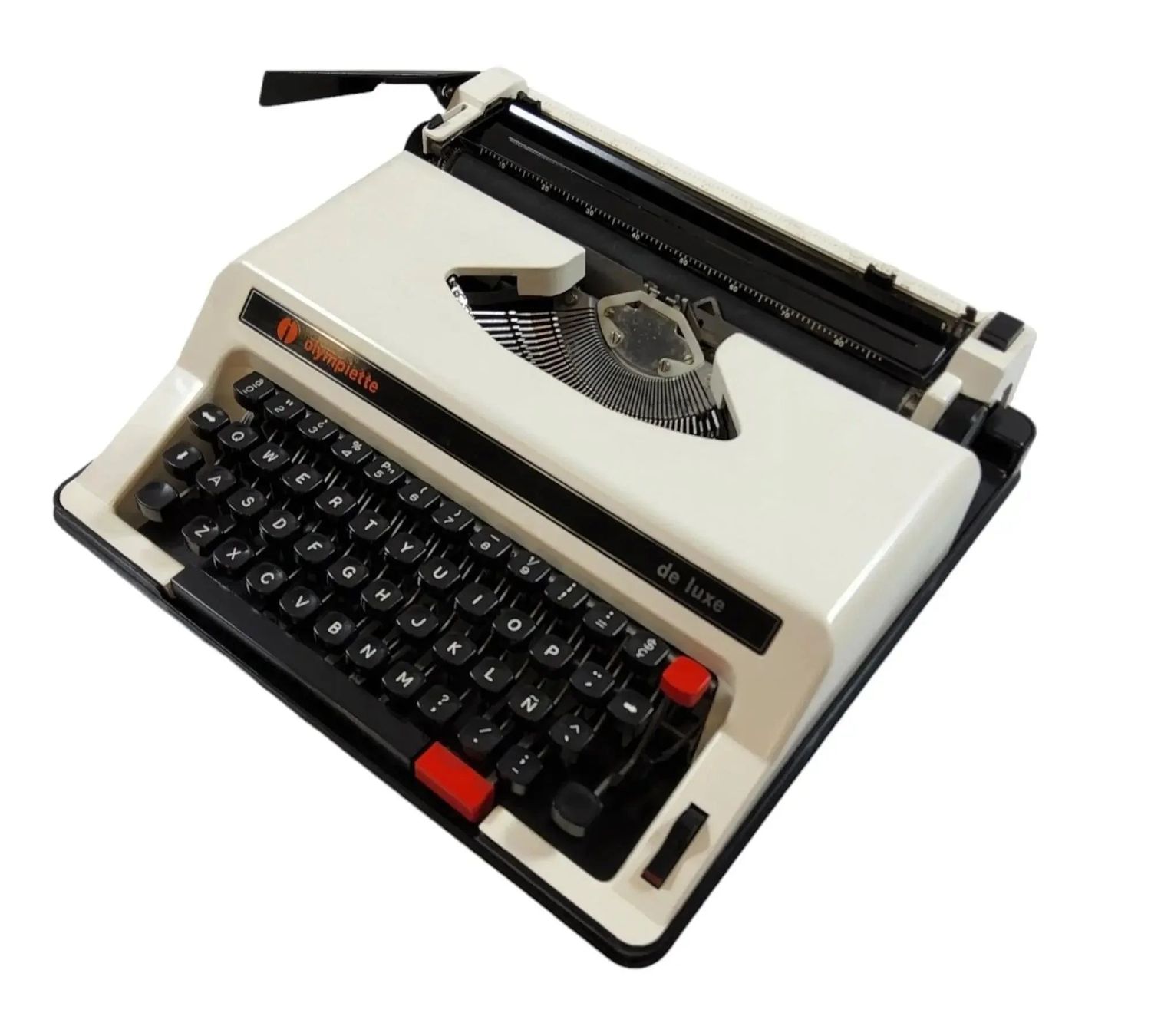 Olympiette DeLuxe, Gray Manual Vintage Typewriter, Serviced