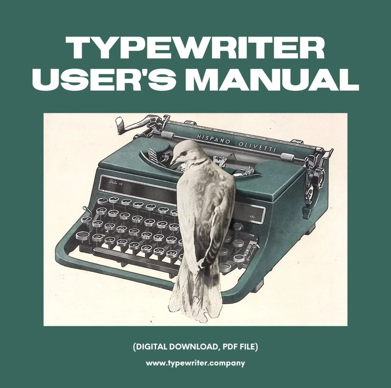 Instruction Manual for Vintage Typewriter Olivetti Studio 46 / 42, PDF in Spanish