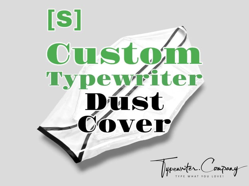 CUSTOM Small Dust Cover, Transparent Vinyl PVC for Vintage Typewriter