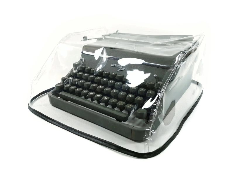 MEDIUM Typewriter Dust Cover for Hermes 2000, Transparent