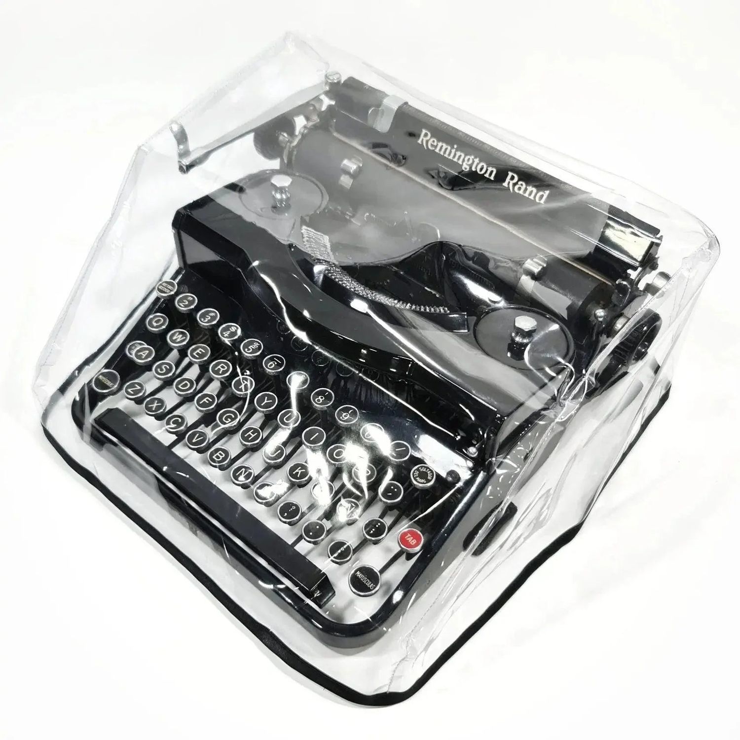 MEDIUM Typewriter Dust Cover for Remington, Transparent