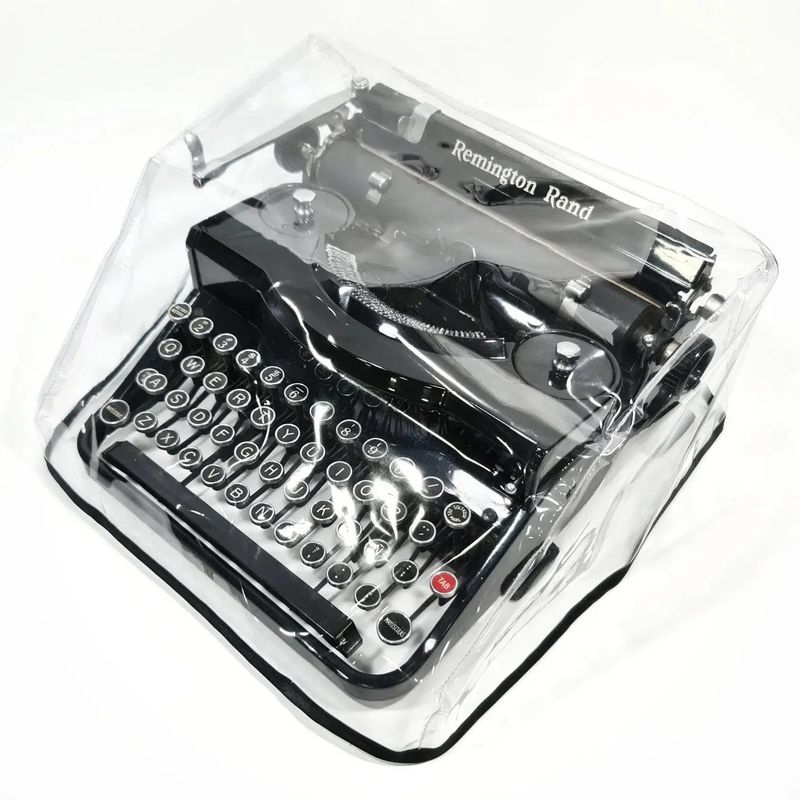 MEDIUM Typewriter Dust Cover for Remington, Transparent