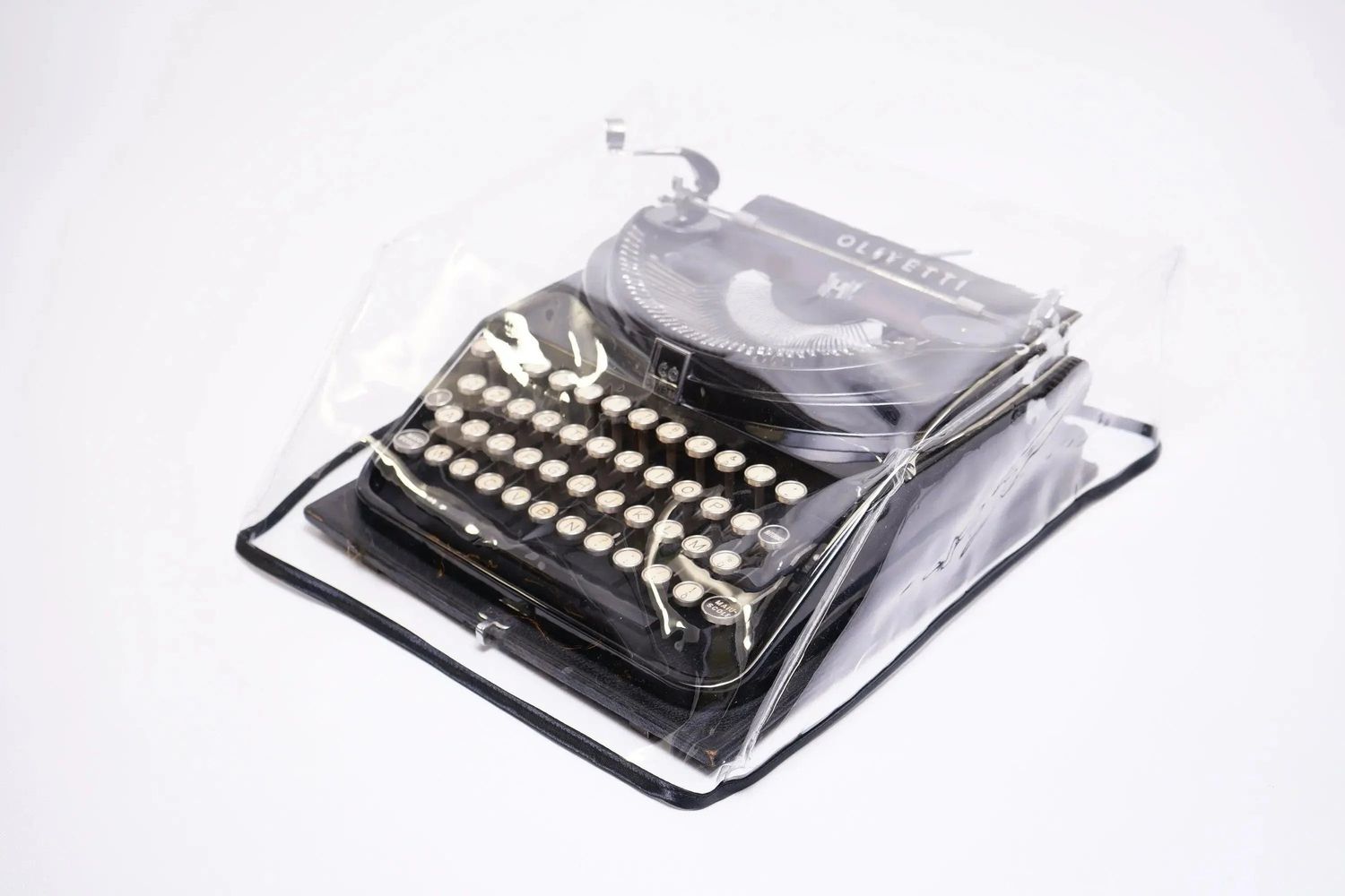 MEDIUM Typewriter Dust Cover for Olivetti MP1 / Ico Transparent