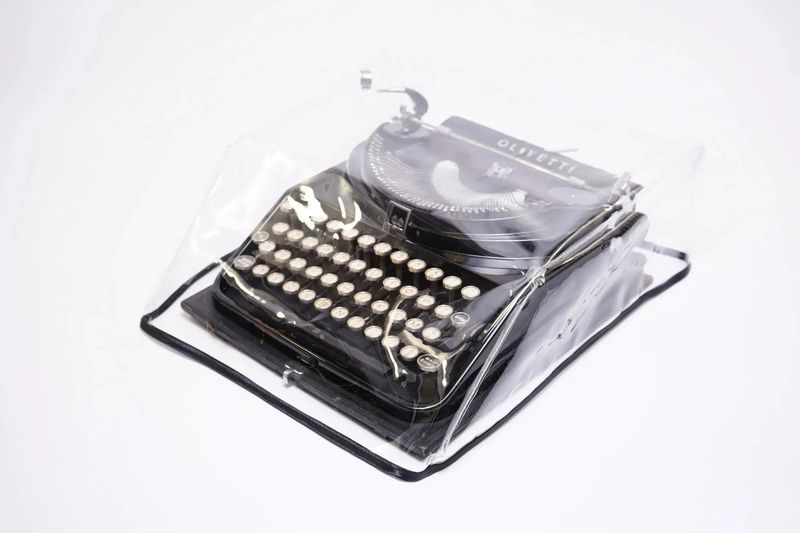 MEDIUM Typewriter Dust Cover for Olivetti MP1 / Ico Transparent