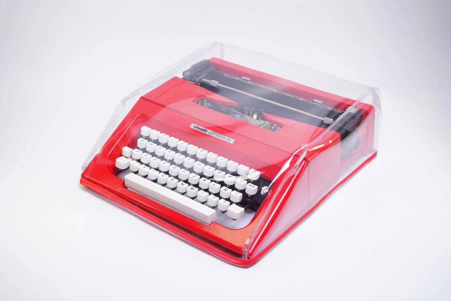 MEDIUM Typewriter Dust Cover for Olivetti Lettera 25 / College Clear