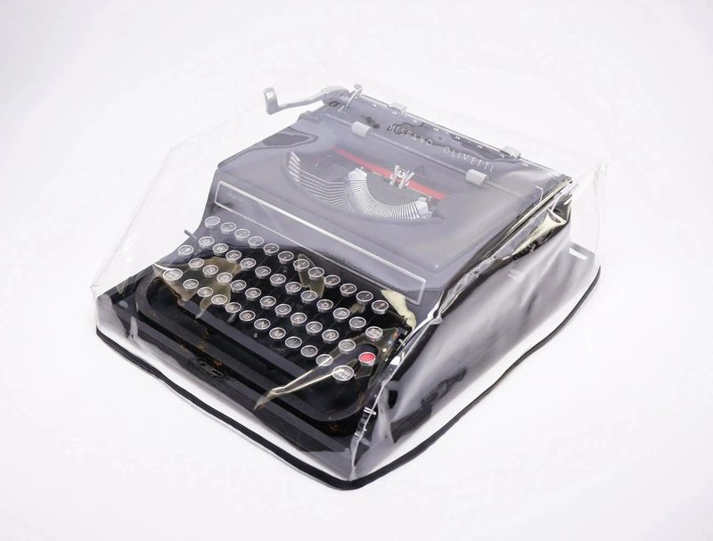 MEDIUM Typewriter Dust Cover for Olivetti Studio 46 (42), Transparent
