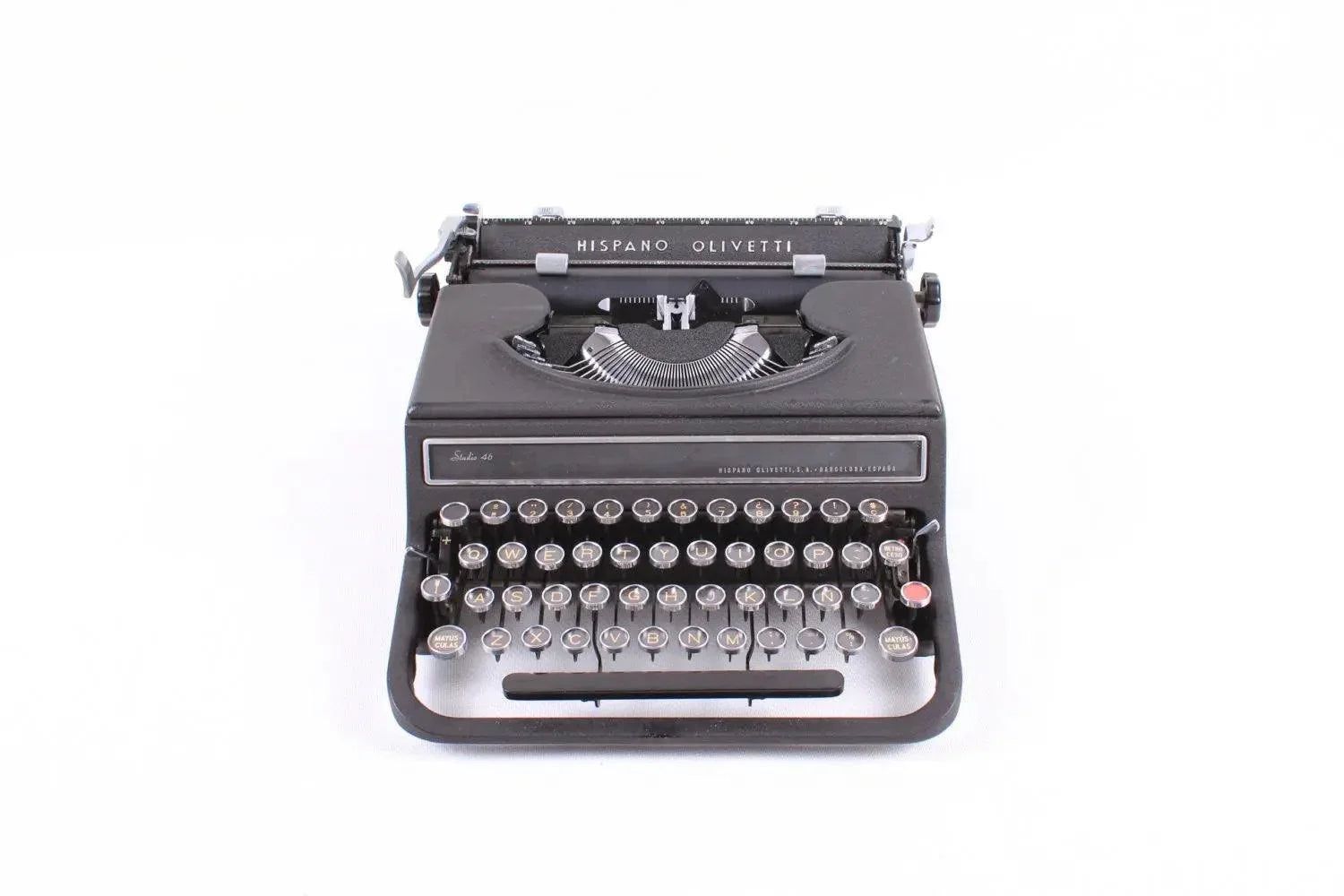 Hispano Olivetti Studio 46/ 42 Portable Manual Vintage Typewriter