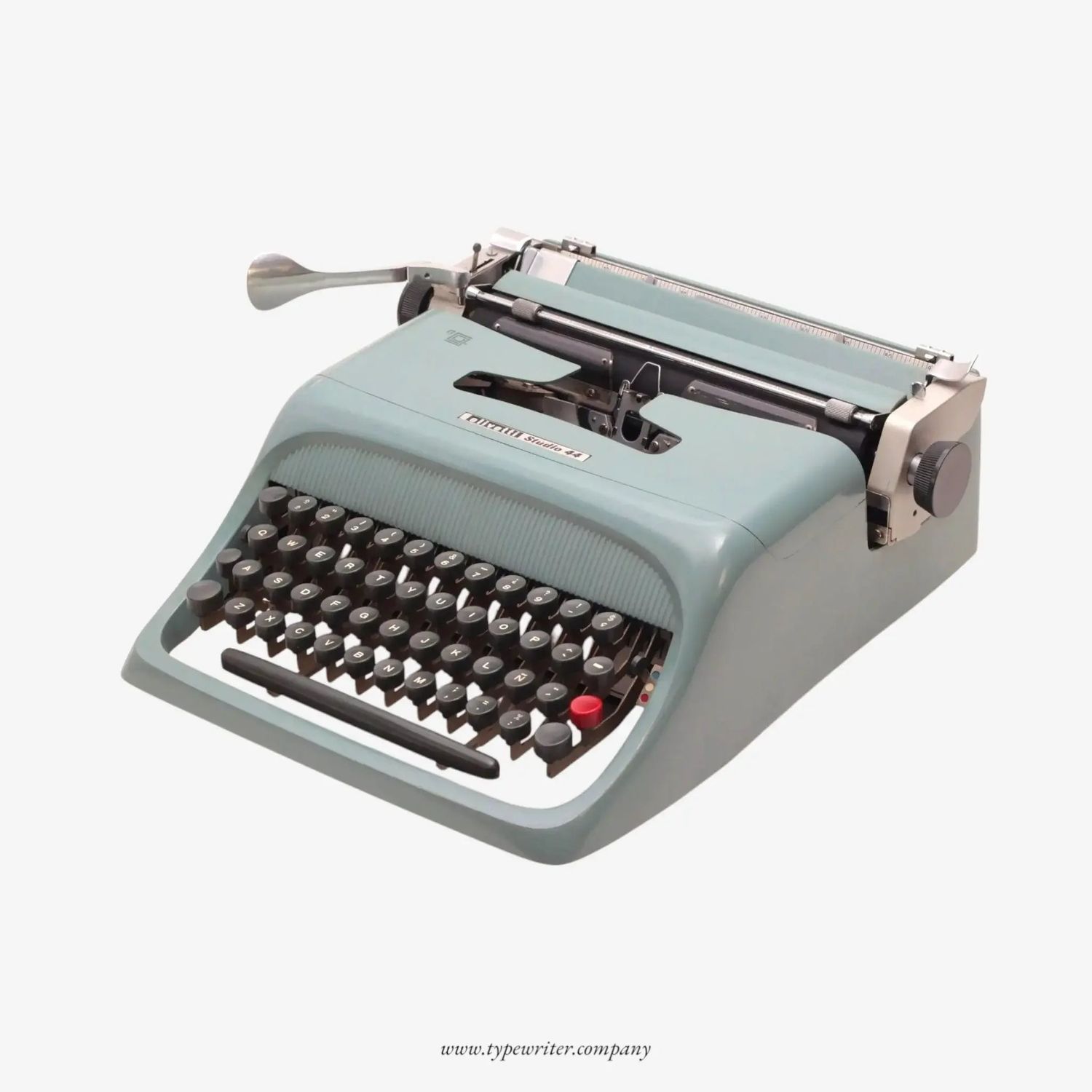 Olivetti Studio 44 Original Blue Vintage Manual Typewriter, Refurbished