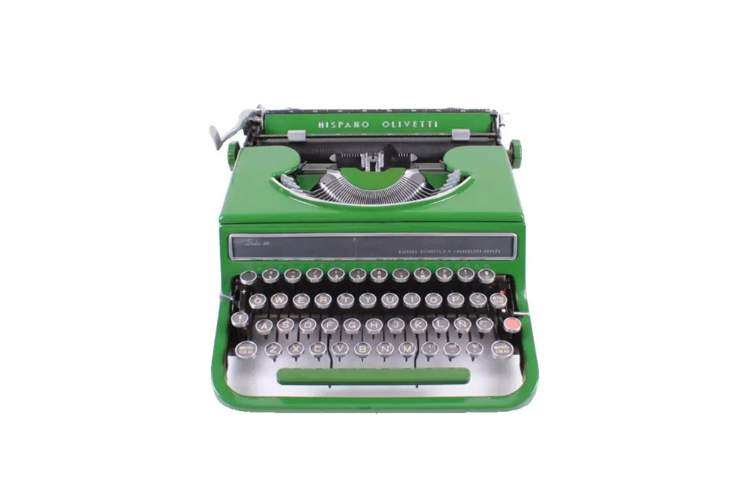 Olivetti Studio 46(42) Glossy Green Vintage Typewriter, Restored