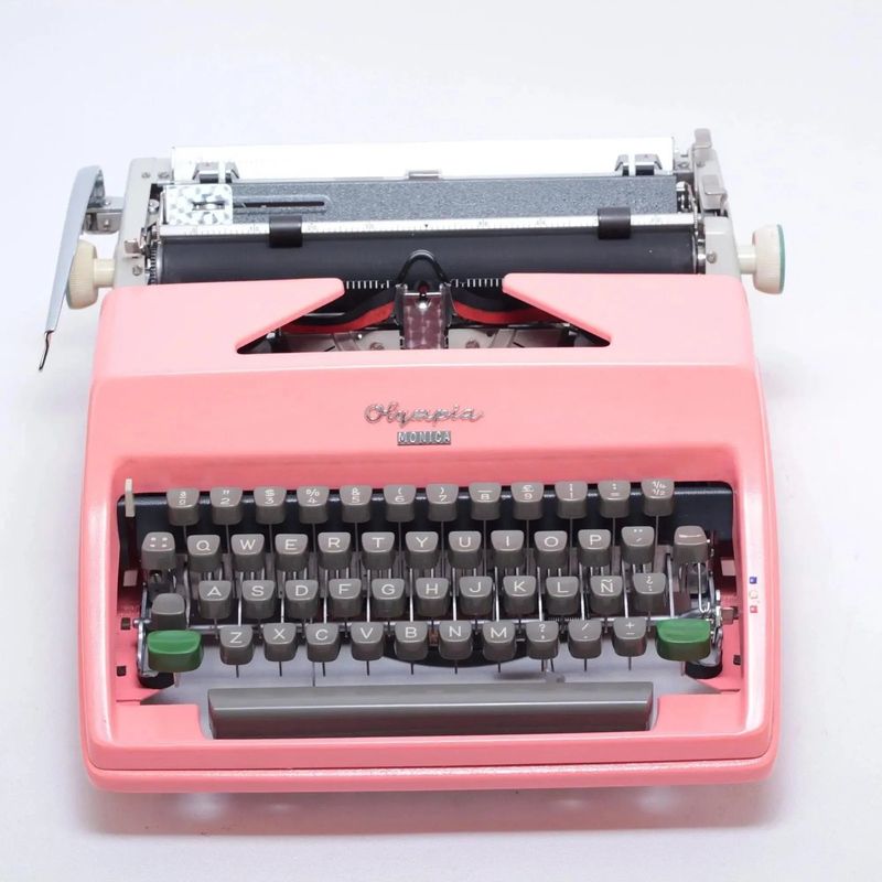 SOLD! Olympia SM Pink, Vintage Manual Typewriter, Refurbished