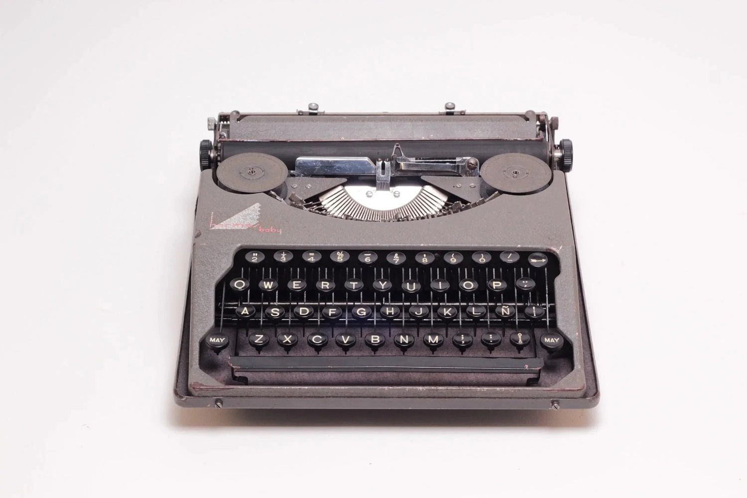Hermes Baby Gray, Vintage Manual Typewriter, Restored