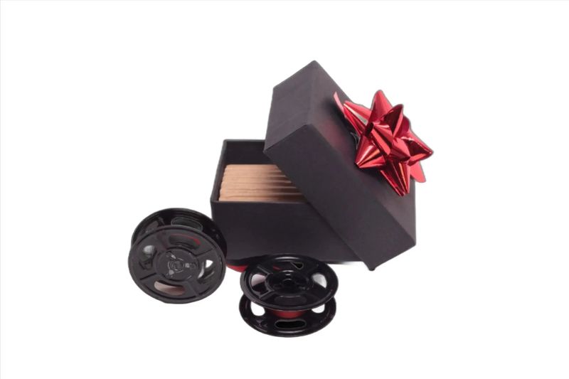 Vintage Black Metal Typewriter Ribbon Spools