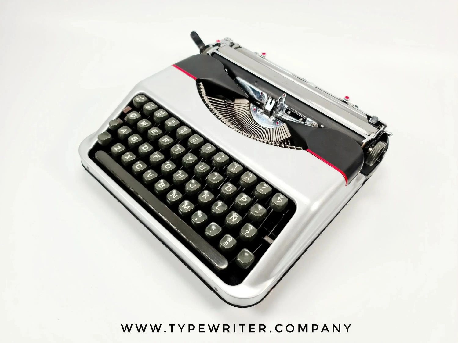 Hermes Baby Silver, Vintage Manual Typewriter, Restored