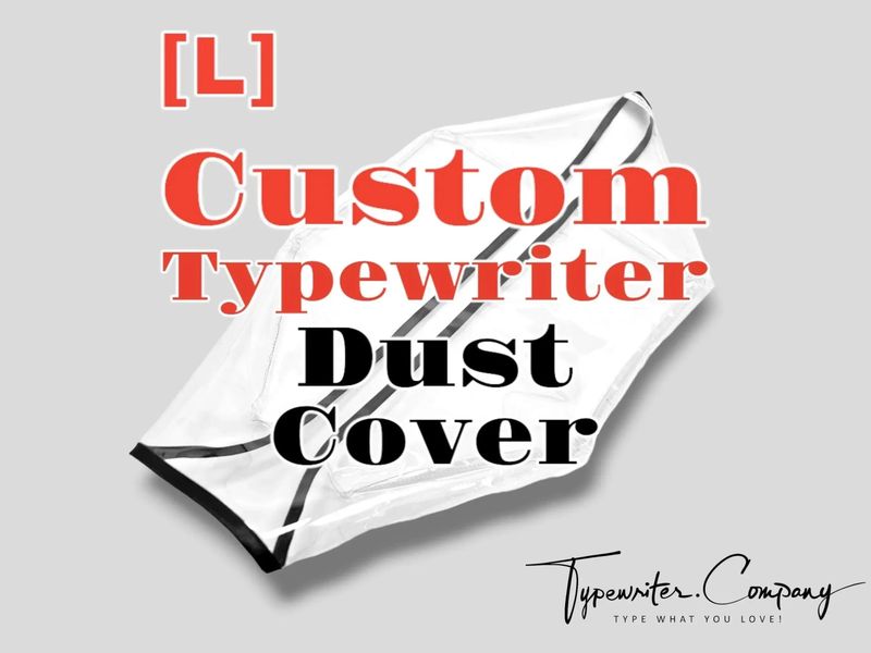 CUSTOM Large Typewriter Dust Cover, Transparent Vinyl PVC