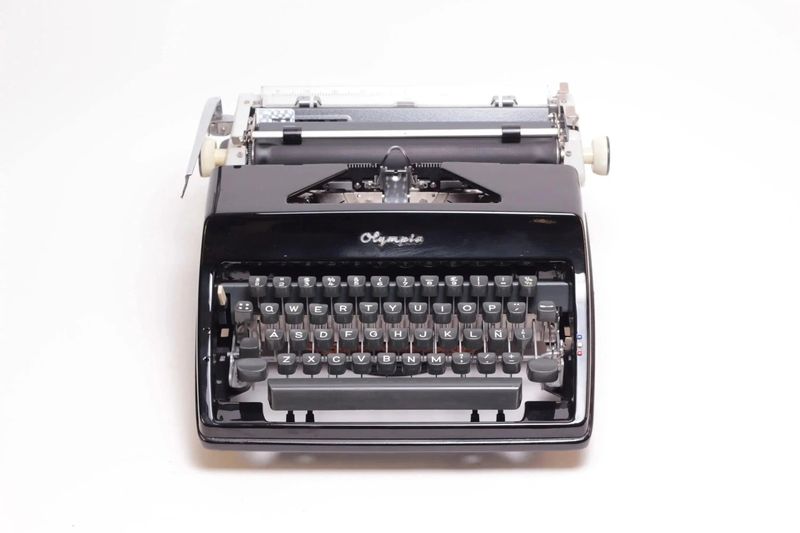 SOLD! Olympia SM8 Black, Vintage Manual Typewriter, Refurbished