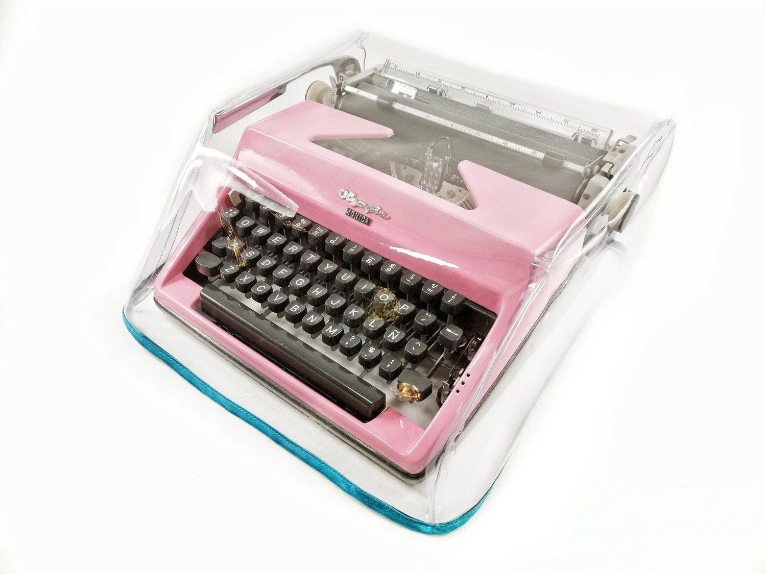 MEDIUM Transparent Typewriter Dust Cover for Olympia Monica SM