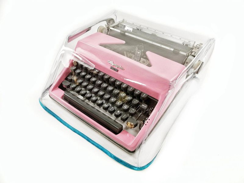 MEDIUM Transparent Typewriter Dust Cover for Olympia Monica SM