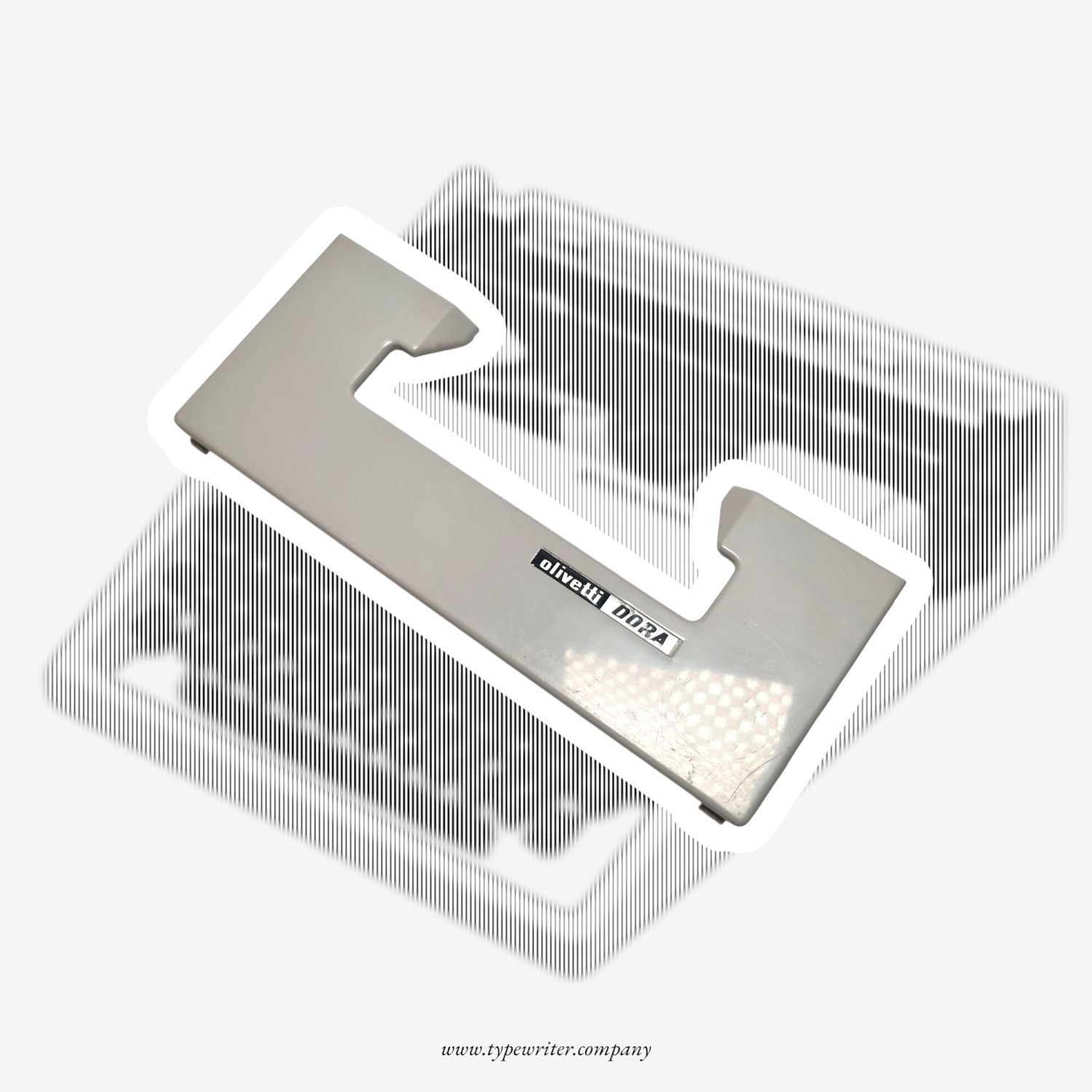 Olivetti Dora, Lettera 31, Grey Top Cover, Original Typewriter Spare Part