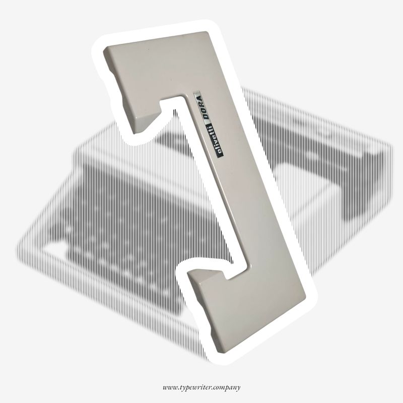 Olivetti Dora, Lettera 31, Grey Top Cover, Original Typewriter Spare Part