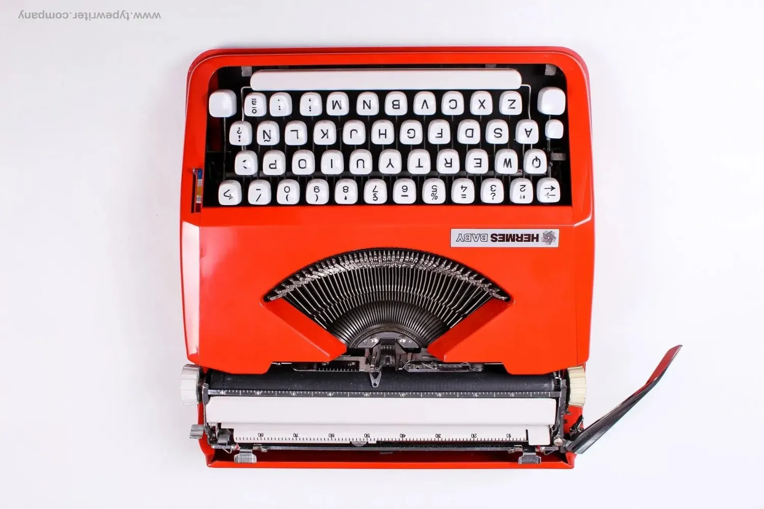 RESERVED FOR E. Hermes Baby Orange, Vintage Manual Typewriter, Serviced