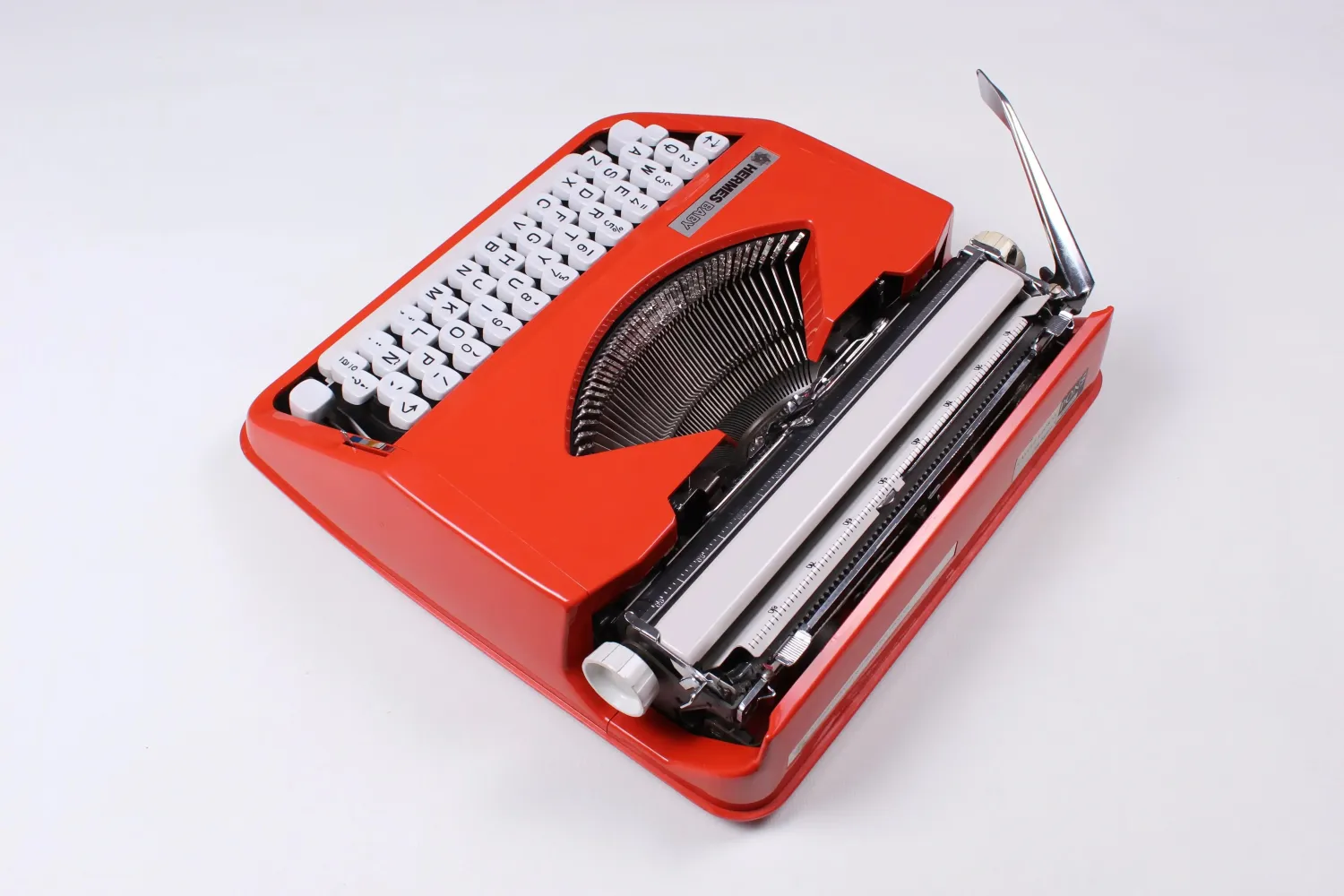 RESERVED FOR E. Hermes Baby Orange, Vintage Manual Typewriter, Serviced
