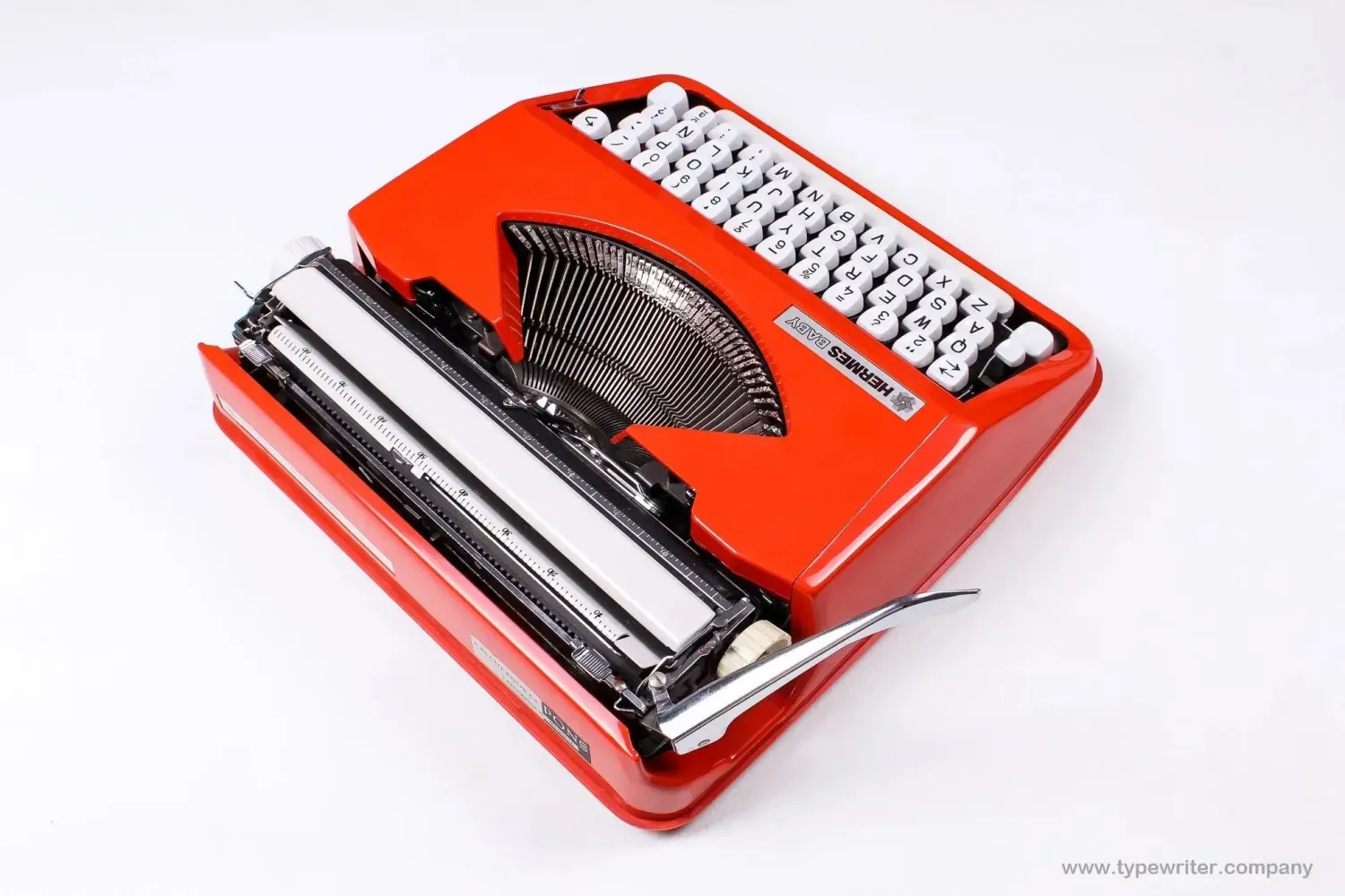 RESERVED FOR E. Hermes Baby Orange, Vintage Manual Typewriter, Serviced