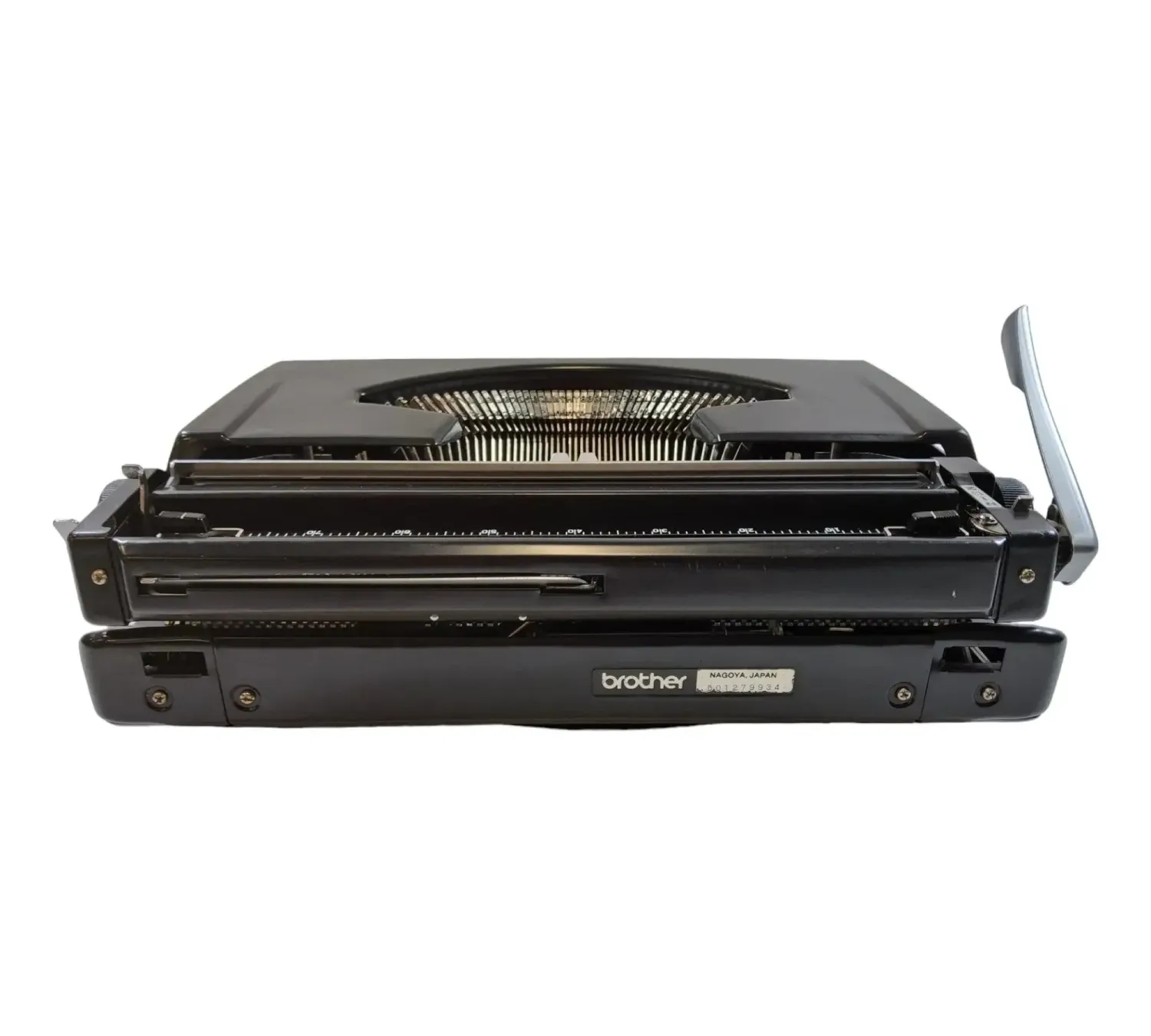 Brother DeLuxe 220, Black Manual Vintage Typewriter, Serviced