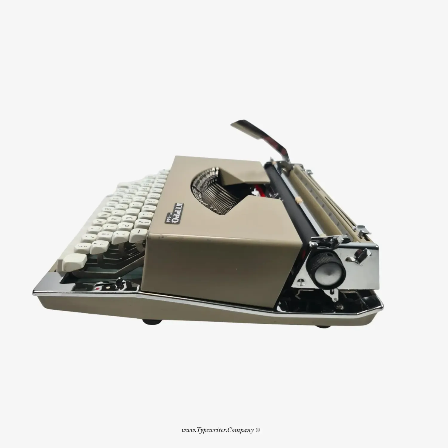 Nippo P-200 Manual Vintage Typewriter, Serviced, Qwerty Keyboard