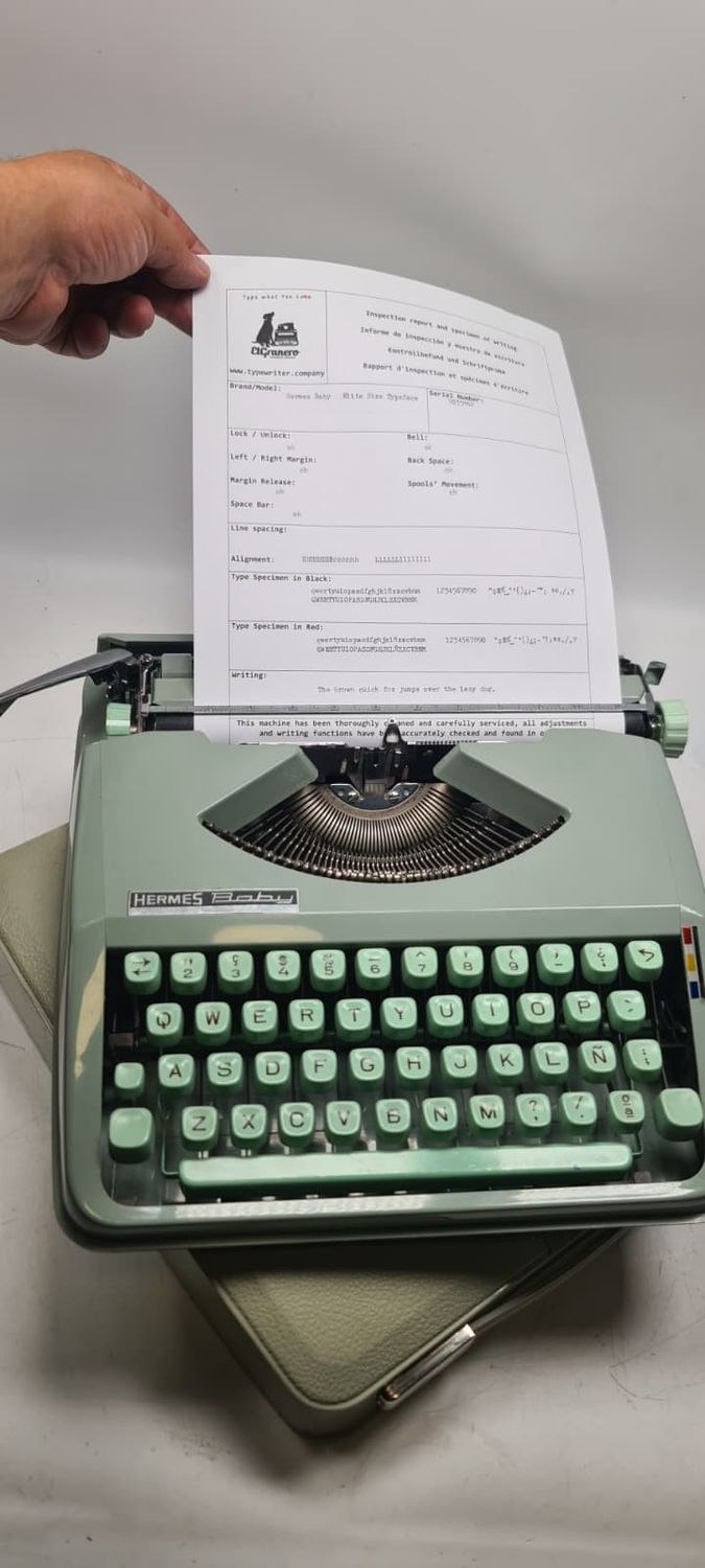 RESERVED! Hermes BabyHermes Baby, Vintage Manual Typewriter
