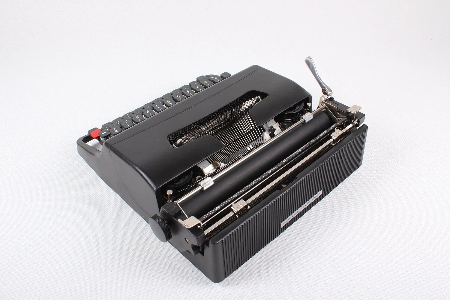 Olivetti Lettera 32 Black Manual Vintage Typewriter, Restored
