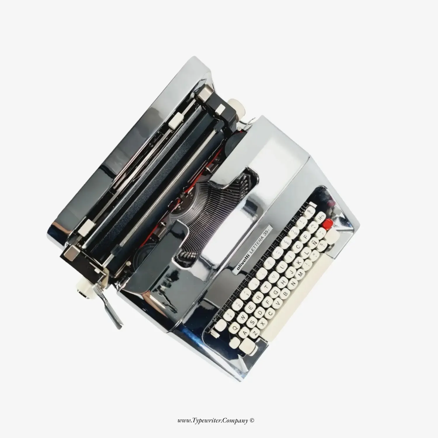 PRE-ORDER Olivetti Lettera 35 (Ltd.Edition 3 of 50) Chrome-Plated Typewriter