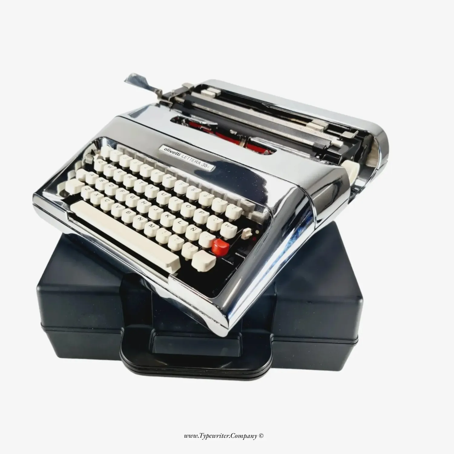 PRE-ORDER Olivetti Lettera 35 (Ltd.Edition 3 of 50) Chrome-Plated Typewriter