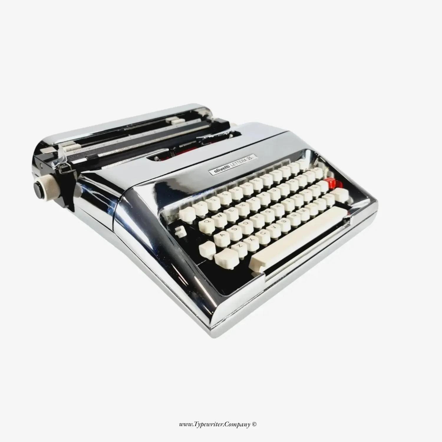 PRE-ORDER Olivetti Lettera 35 (Ltd.Edition 3 of 50) Chrome-Plated Typewriter