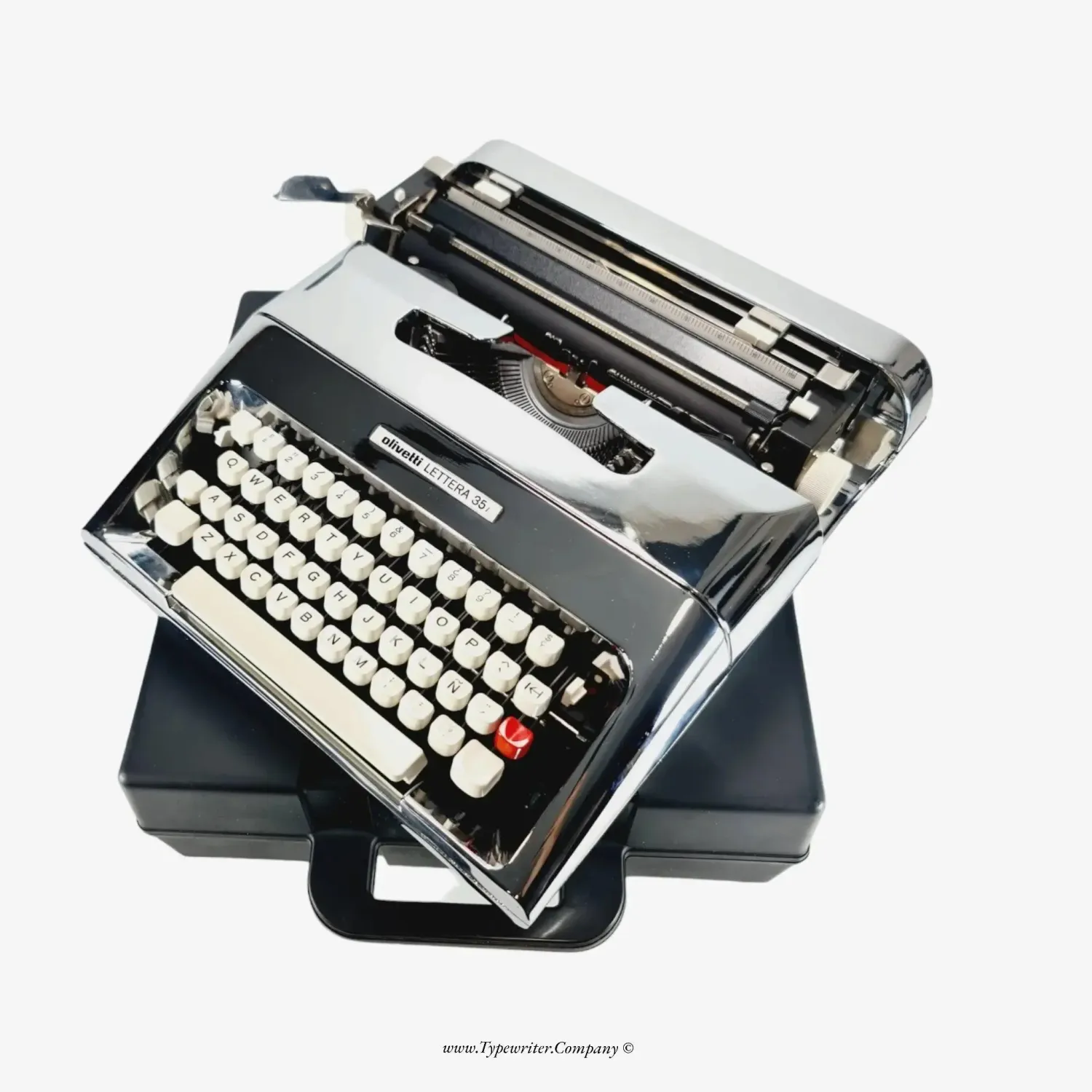 PRE-ORDER Olivetti Lettera 35 (Ltd.Edition 3 of 50) Chrome-Plated Typewriter