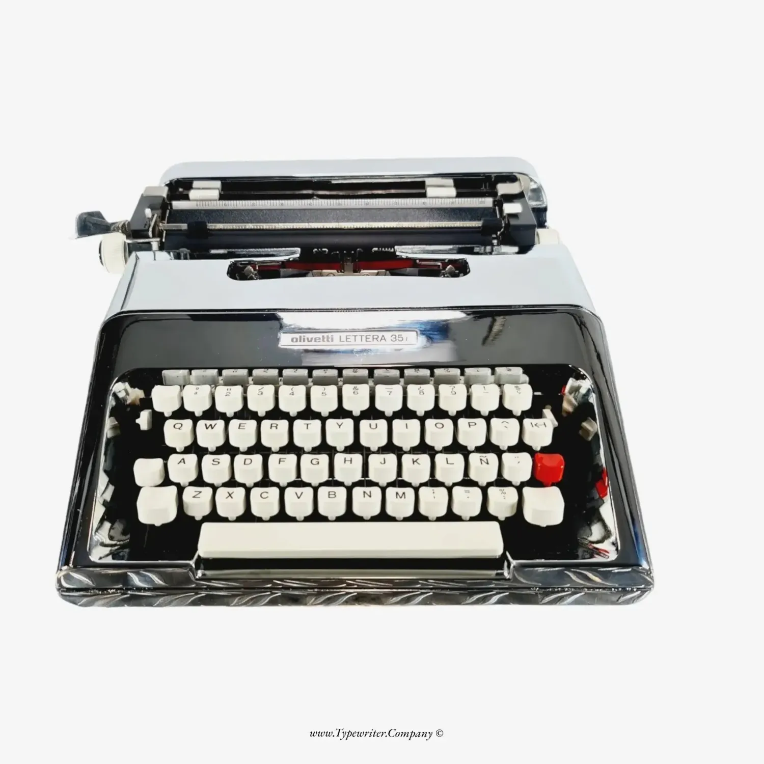 PRE-ORDER Olivetti Lettera 35 (Ltd.Edition 3 of 50) Chrome-Plated Typewriter