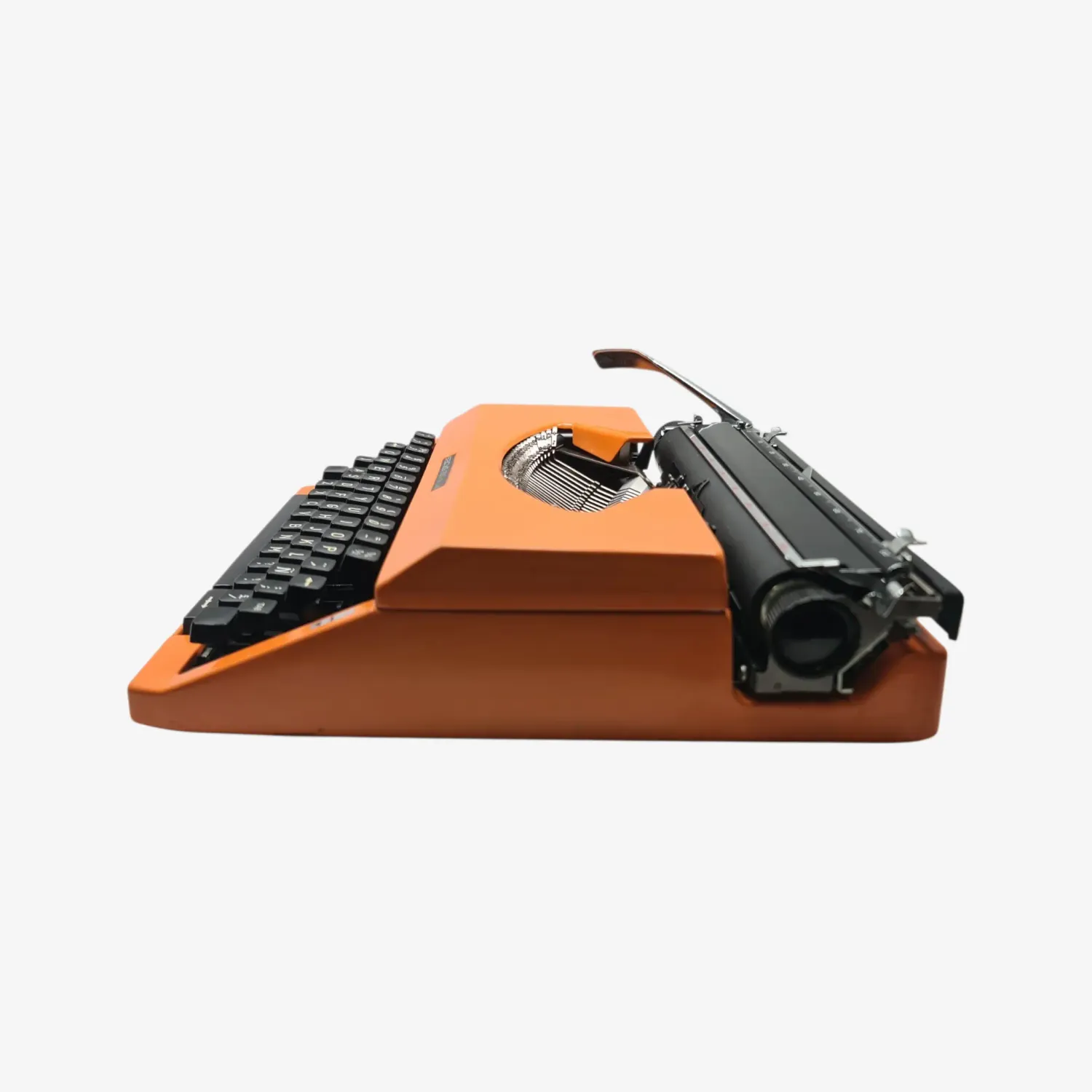 Sacys 280 De Luxe- Restored 1970s Portable Typewriter (QWERTY, Orange)
