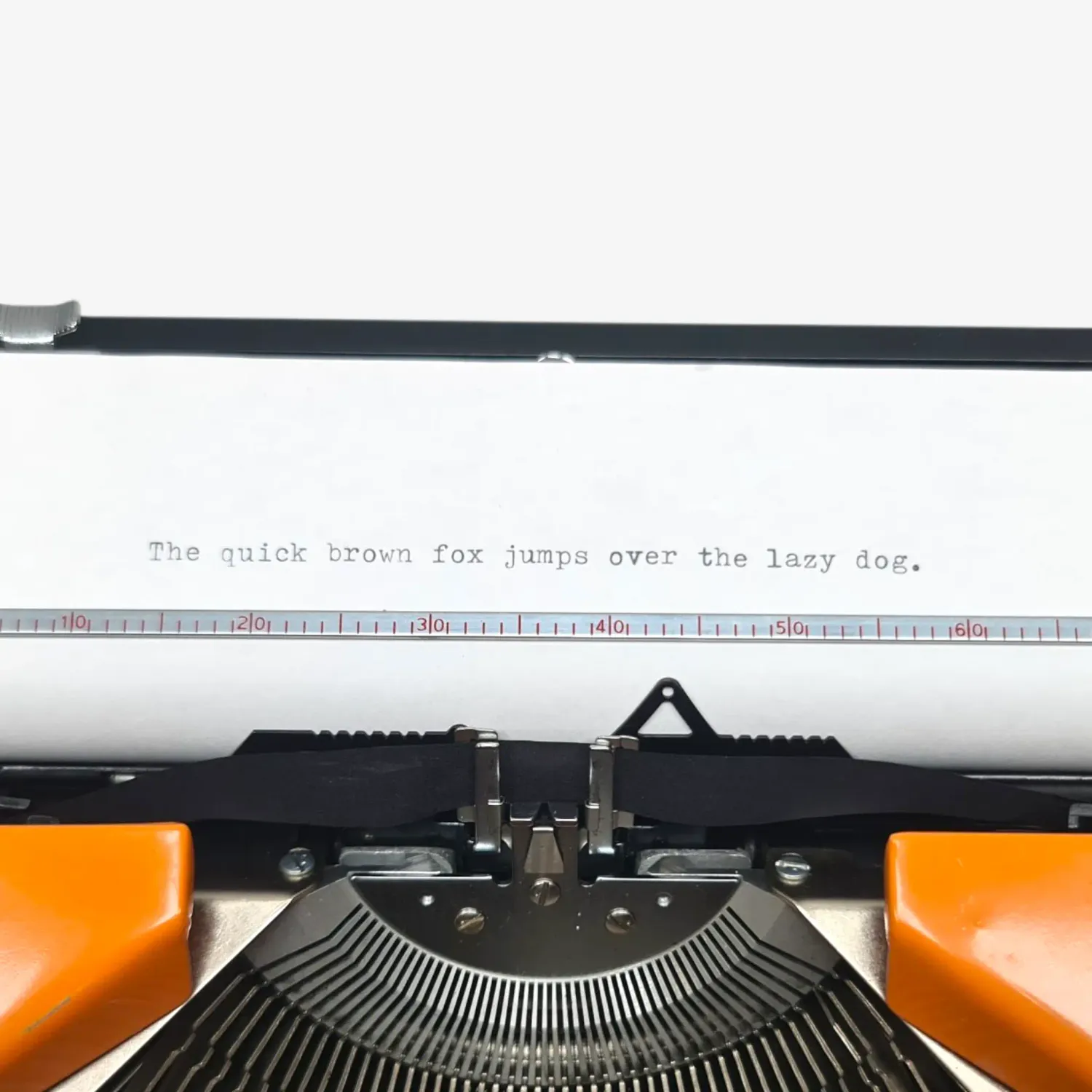 Sacys 280 De Luxe- Restored 1970s Portable Typewriter (QWERTY, Orange)