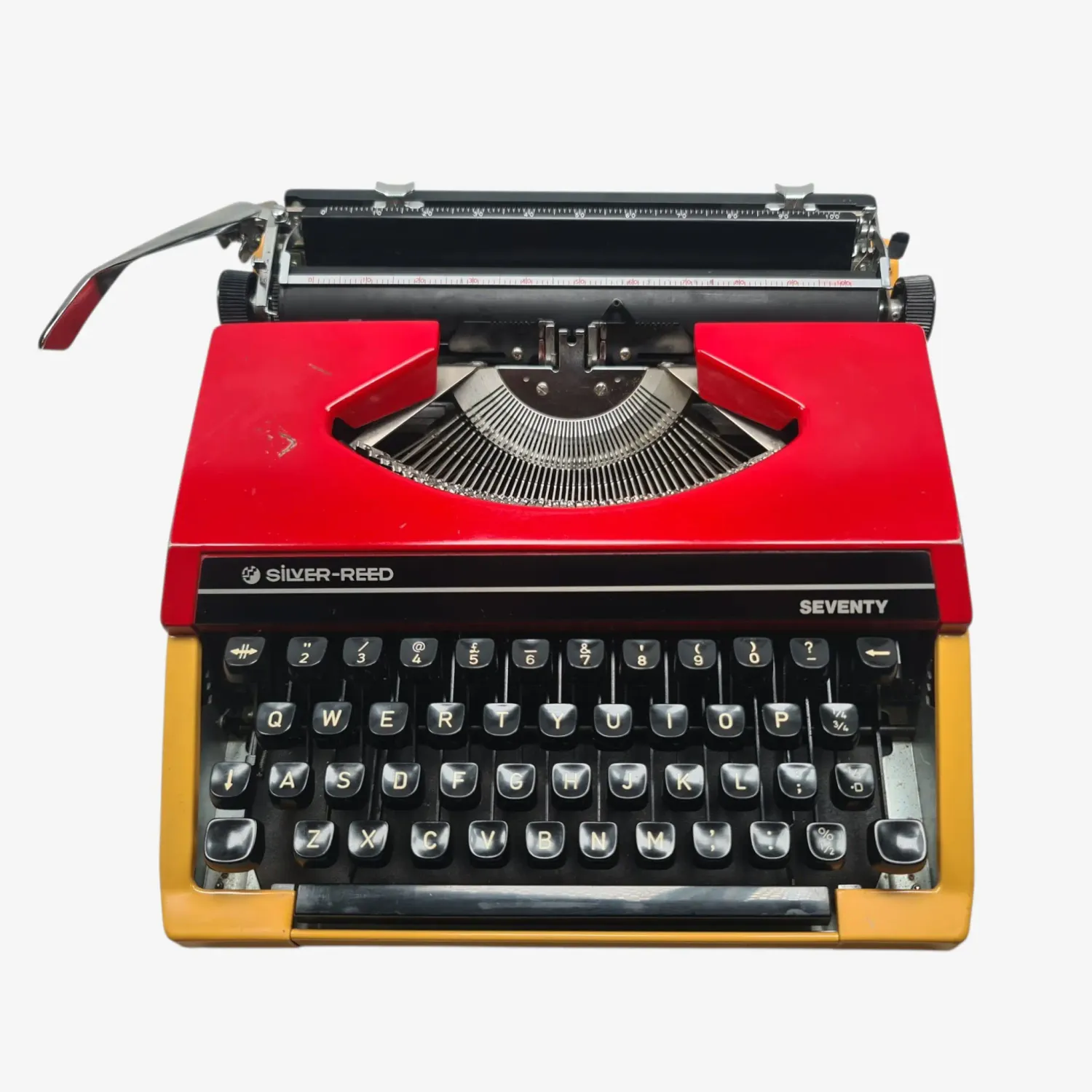 Silver-Reed Seventy- Restored 1970s Portable Typewriter (QWERTY, Elite Typeface)